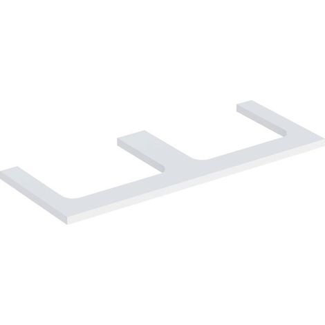 Plaque de lavabo Geberit ONE, découpe double, pour lavabo à (1/2)