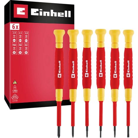 Einhell VDE Kit cacciaviti Dimensione (Cacciavite) PH 00, PH 0, PH 1, SL 3.0