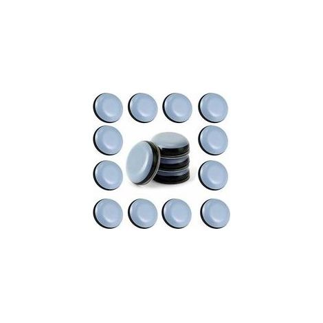 24pcs Patins en Teflon pour Meubles 25 mm (Rond) Patins glisseurs pour Meubles Planeur PTFE Patins pour Meubles en Téflon Autoadhésif Patins de Meuble pour Chaise Canapé Bureau Table (1/5)