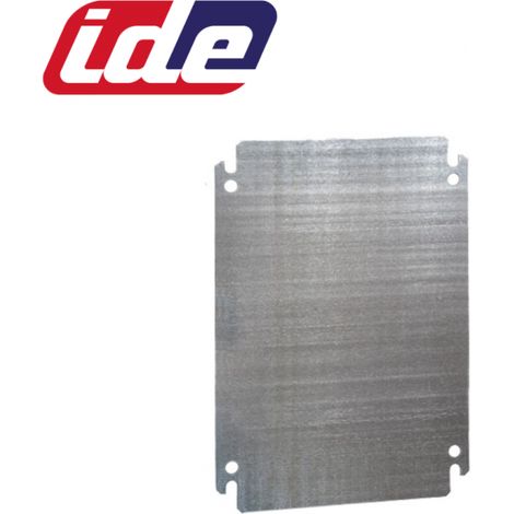 Plaque de montage en acier galvanisé pour coffret Argenta - Dimensions - (HxL) 220x200