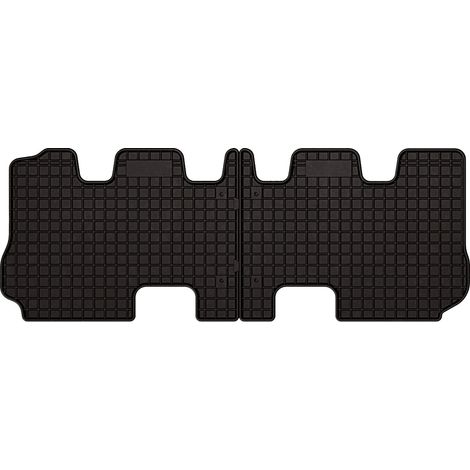 Alfombrillas de goma para Kia Sorento III 3.ª fila (2015-2020) - negras, instaladas (1/5)