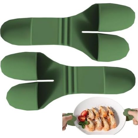 Manique de four en silicone, mini maniques de cuisine en silicone, protège-doigts résistant à la chaleur, petite manique de cuisine  pour frire, cuisiner, pâtisser et barbecue (1/5)
