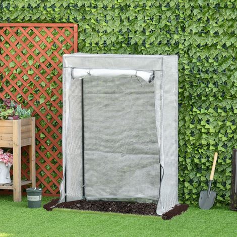 Serra da giardino in acciaio con porta 100x50x150 cm OKMYHOME (1/3)