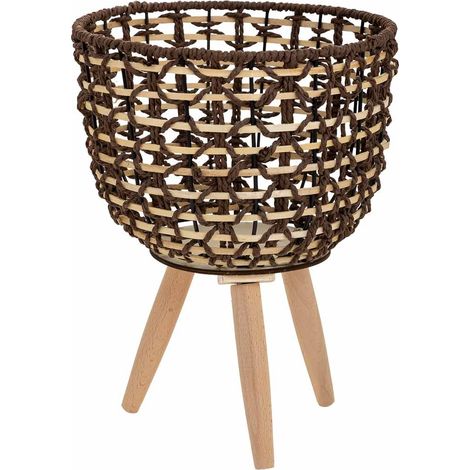 Macetero de metal y fibra D29x24/59h cm (1/5)