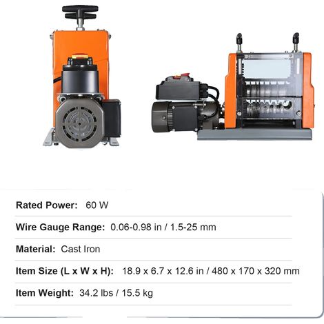 Drahtabziehmaschine, effiziente Bedienung, langlebiges Design, 60W 1.5-25mm (1/2)