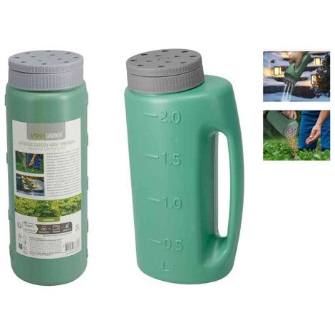 Spargitore manuale universale da giardino 2L Verde