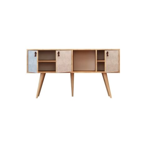 Consola,100% Tablero de aglomerado rechapado en melamina, Color Roble
Blanco