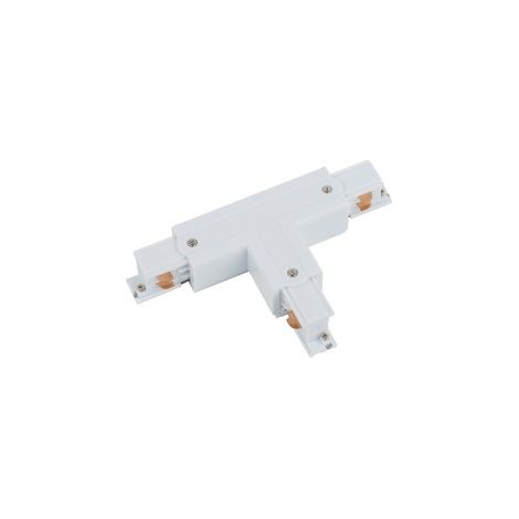 Connecteur T rail 3 circuits blanc gauche Nowodvorski
