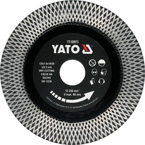 Diamantscheibe Yato yt-59973 125 mm Keramikschnitt