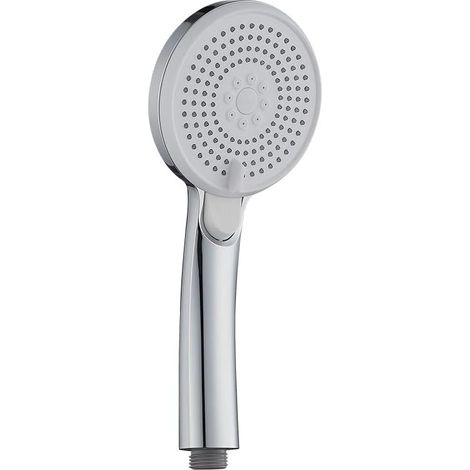 Handbrause mit Ein-Klick-Funktion und sofortiger Wasserabschaltung, 3 Strahlarten, kraftvoller Wasserstrahl, Chromoberfläche, für Erwachsene, Kinder, Haustiere, Bad, Badezimmer und WC-Reinigung