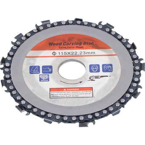 Disque à tronçonneuse circulaire 4,5 pouces à 13 dents, lame de sculpture, accessoires pour meuleuse d'angle, carte orange (1/5)