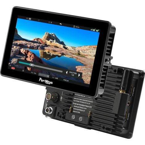 BM5IV WR Moniteur Caméra 5,5" 2000nits SDI HDMI, Contrôle Caméra sans Fil pour Caméra ZCAM, Cross-Conversion 3G-SDI 4K HDMI, Sortie 3D LUT, Boîtier Aluminium