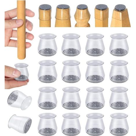 Ulisem - Protezioni per mobili - Gambe di sedie - Pavimenti in legno - 16 pezzi - 0,9-1,29 pollici (1/5)