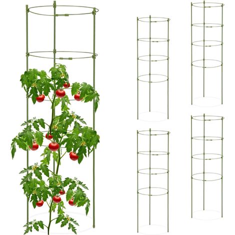 Set of 5 round tomato trellises 90 cm