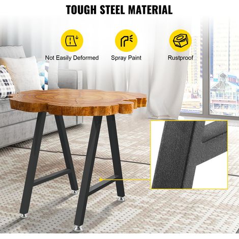 Pieds de Table Métal 2PCS Kit Pieds Meuble Acier Industriel 71,1x45 cm Forme A Charge Capacité 363 kg avec 4 Protecteurs Sol pour T… (1/5)