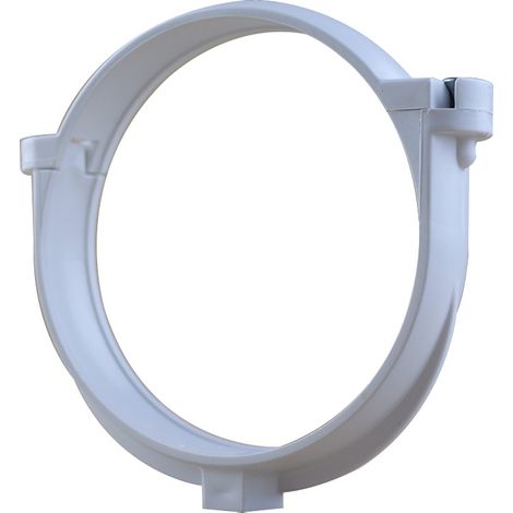 First Plast – Collier de serrage pour tube de descente PVC Ø100 – Résistant aux intempéries – Fixation par patte à vis – Certification UNI EN 607 (1/5)
