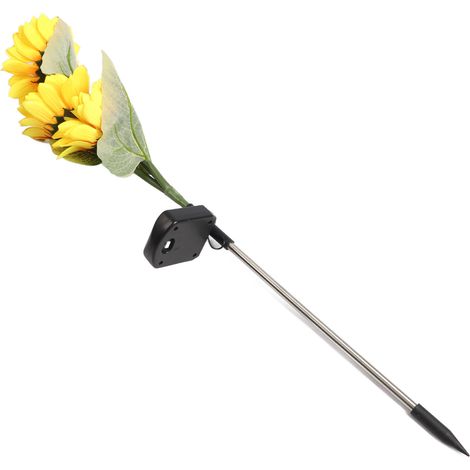 Lampes solaires tournesol à économie d'énergie automatique, étanches IP65, chargement LED, commande par interrupteur inductif, lumières décoratives (1/5)