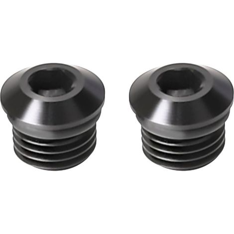 8AN-Sechskant-Außengewindeadapter, ORB-Anschluss mit O-Ring, schwarzes Aluminium, 2er-Pack (1/4)