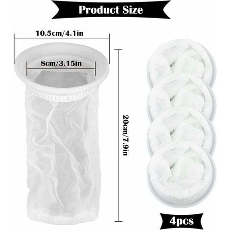 Lot de 4 Filtres à Eau de Pluie pour Réservoir IBC 1000 litres, en Nylon avec Raccord pour Couvercle IBC (1/5)