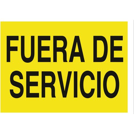 Señal de advertencia "Fuera de servicio" (297x210 mm) COFAN A63TPL297210