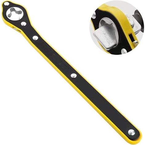 Llave de carraca para gato de coche, cambio de neumáticos, fácil de usar, llave para ruedas de coche (1/5)