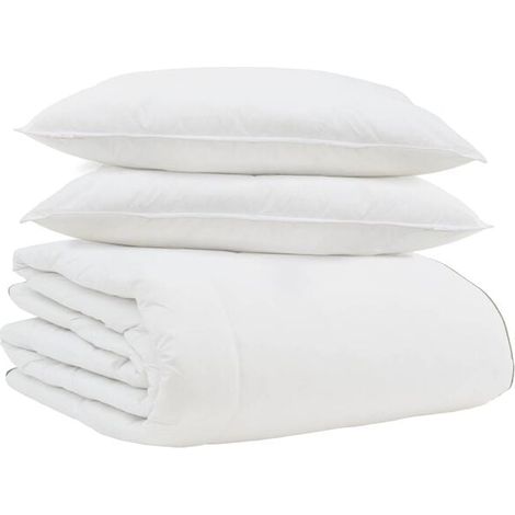 Ensemble de couette d'hiver en duvet de canard (avec oreiller), trois pièces, blanc, duvet de canard (1/5)