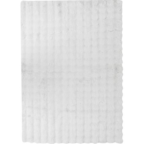Tappeto zephy bianco in pelliccia sintetica 3d 170x120cm - Atmosphera créateur d'intérieur (1/2)