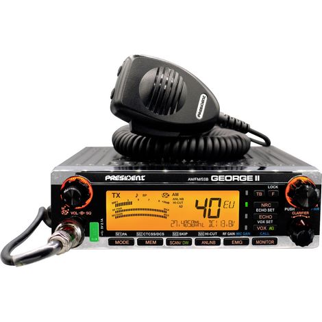 President GEORGE II, AM/FM/SSB, PC 40359 Emetteur-récepteur CB