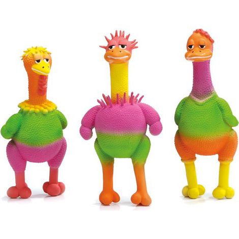 Gioco per cani gallina multicolore 23x10x23 cm