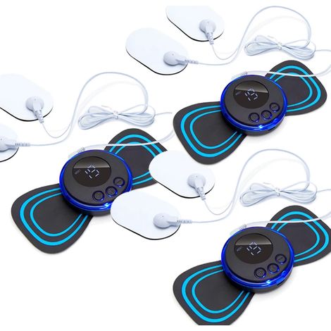 EMS-Nackenmassagegerät (Muskelstimulator) – Niederfrequentes elektrisches Impulspflaster – Entspannungs- und Schmerzlinderungsgerät  01303-AquaForge