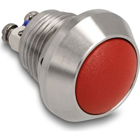 Delock Pulsador para InstalaciÃ³n 12 mm 2 x Tornillo Terminal rojo