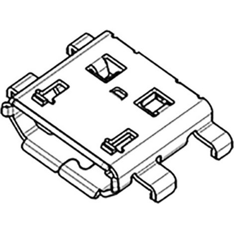 Micro USB Femelle Coudée 476420001-1500 Molex Contenu: 1500 pc(s)