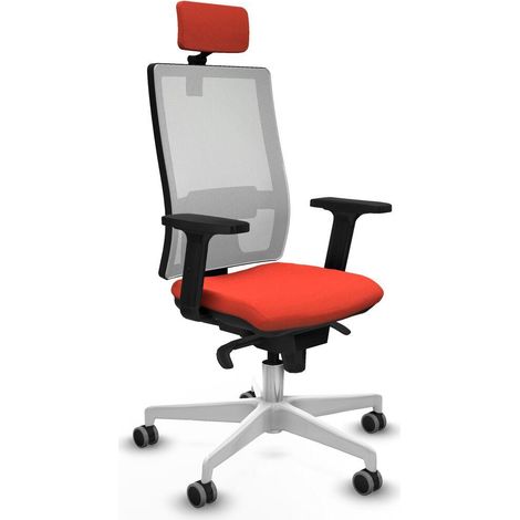 piqueras-y-crespo Chaise moderne orange foncé bureau (1/3)