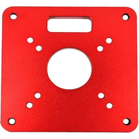 Lntyq Plaque d'insertion de table de toupie - 120 x 120 x 8 mm - En aluminium - Pour le travail du bois