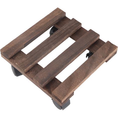 Plateau à roulettes pour pots de fleurs, base à roulettes universelles, grand support mobile, châssis rectangulaire renforcé (1/5)