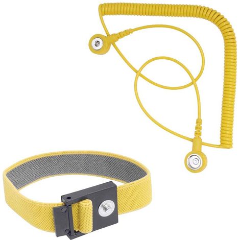 BERNSTEIN Tools for Electronics Bracelet de contact jaune