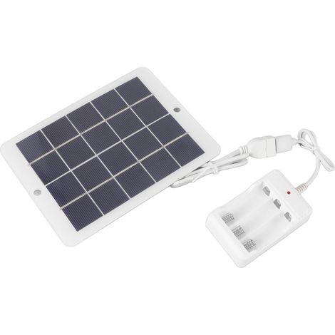 Chargeur de batterie solaire 3W 5V à haut taux de conversion et rendement élevé, cellule solaire portable pour une utilisation en extérieur (1/5)