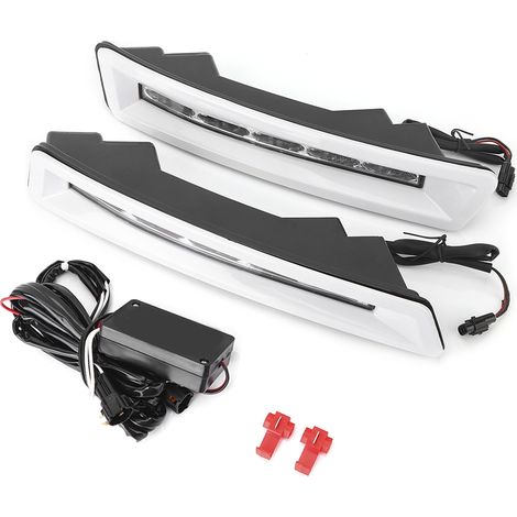 Paire de feux diurnes LED DRL 12 V adaptés pour Toyota Land Cruiser FJ200 2012-2013 (1/5)