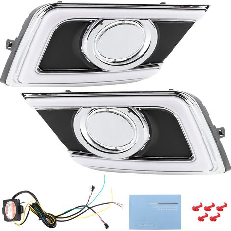 Feux de jour LED DRL clignotants bicolores compatibles Nissan Sylphy/Sentra/Pulsar 2015-2016 (1/5)