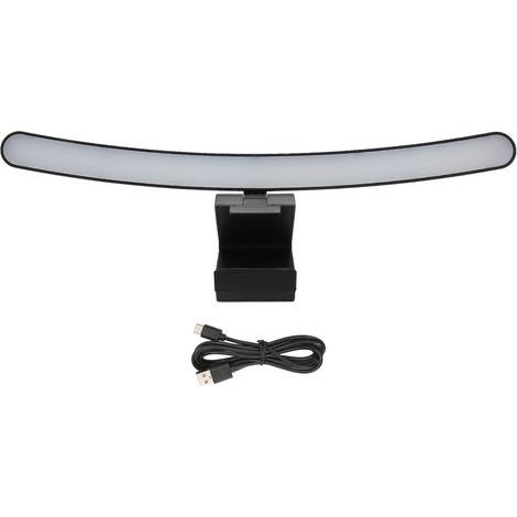 Barra de luz curva para monitor - Regulable, 3 temperaturas de color, control táctil, USB-C - Lámpara de escritorio para ordenador (1/5)