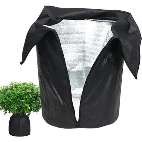 Filiyano-Protection hivernale pour plantes - Housse de protection contre le gel avec cordon de serrage et fermeture éclair pour plantes d'extérieur (1/5)