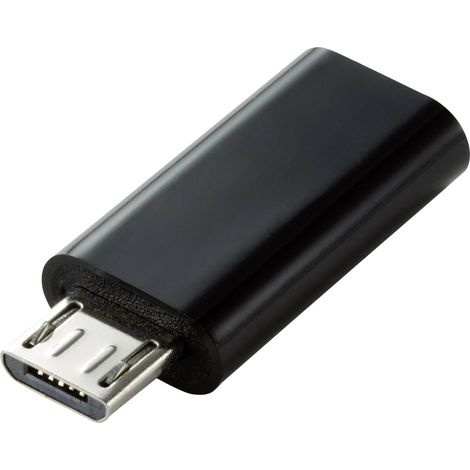 Renkforce USB 2.0 Adaptateur [1x USB 2.0 mâle Micro-B - 1x USB-C® femelle] (1/3)
