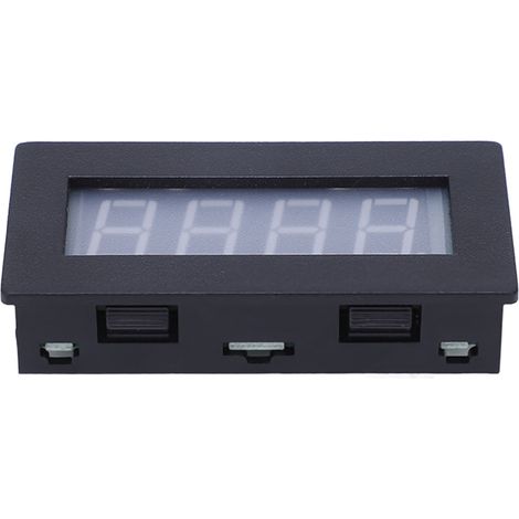 Multifunktions-Drehzahlmesser mit 4-stelliger LED-Anzeige, inklusive Kabel, 8–15 V DC, blaue Hintergrundbeleuchtung (1/5)