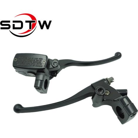 25mm black chrome brake lever suitable for Honda SHADOW STEED 600, 400VT, 600VT, and 750. (1/5)