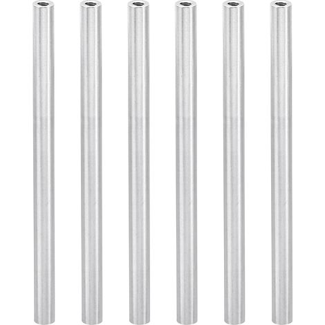 6Pcs Entretoise Filetée M3 en Aluminium 3x5x80mm Argent (1/5)