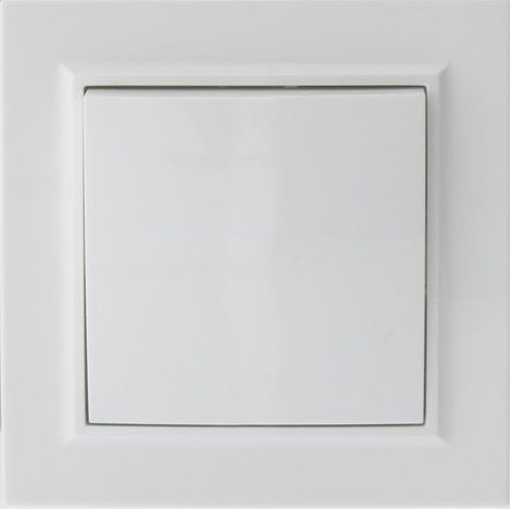 IluminaShop - Interruptor Empotrable Simple Blanco Marco Incluido IP20 Serie wLine (1/3)
