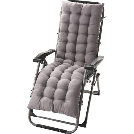 100 % neu, 155 cm lange Gartenliege, bequemes Stoffkissen, 4 Farben (1/3)