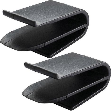 Lot de 2 clips de fixation pour grille d'aération de climatisation automobile, compatibles avec Tesla.-3.8X2X2CM-Black (1/2)