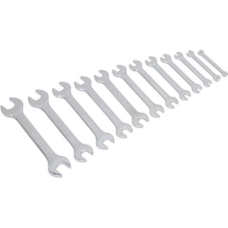 Sealey Siegen Double Open-End Spanner Set 12pc S0849 (1/2)
