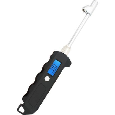 Manomètre de pression des pneus - 200 PSI, en acier inoxydable, double tête, portable (1/5)